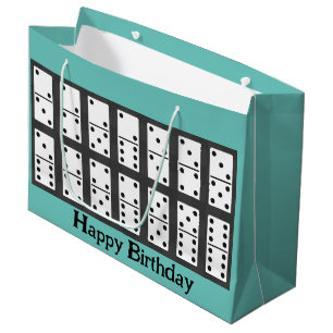 Bolsa De Regalo Grande Diseño de Dominoes