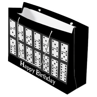 Bolsa De Regalo Grande Diseño de Dominoes