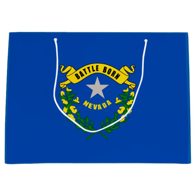 Bolsa De Regalo Grande Diseño de la bandera del estado de Nevada (Anverso)
