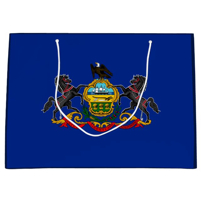 Bolsa De Regalo Grande Diseño de la bandera del estado de Pennsylvania (Anverso)