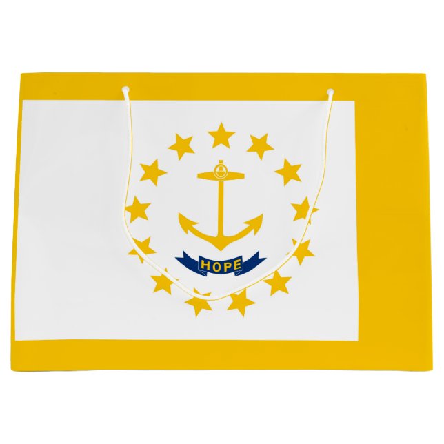 Bolsa De Regalo Grande Diseño de la bandera del estado de Rhode Island (Anverso)