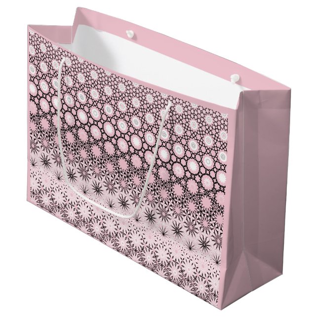 Bolsa De Regalo Grande Diseño de metamorfosis rosa (Angulo Anverso)