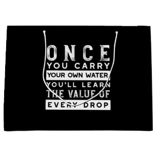 Bolsa De Regalo Grande Diseño de oferta de sabiduría - Valor de cada gota
