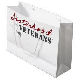 Bolsa De Regalo Grande Diseño de Orgullo Militar de Hermanas de Veteranos