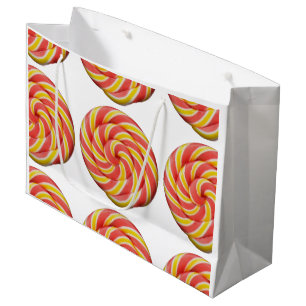 Bolsa De Regalo Grande Diseño del caramelo del Lollipop del remolino