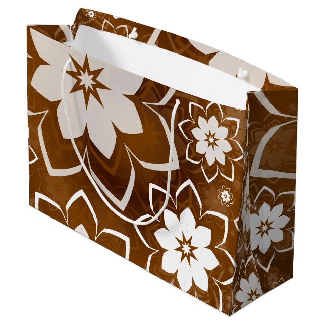 Bolsa De Regalo Grande Diseño floral 13 (Angulo reverso)