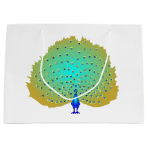 diseño funky de corazones de pavo real