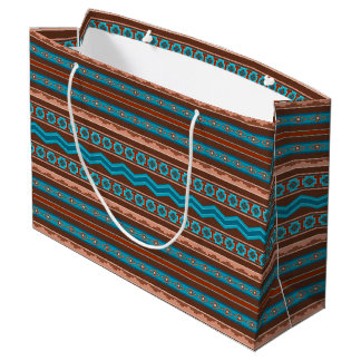 Bolsa De Regalo Grande Diseño geométrico al estilo suroeste del desfilade