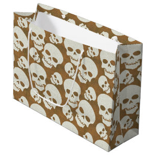 Bolsa De Regalo Grande Diseño gráfico del modelo del cráneo