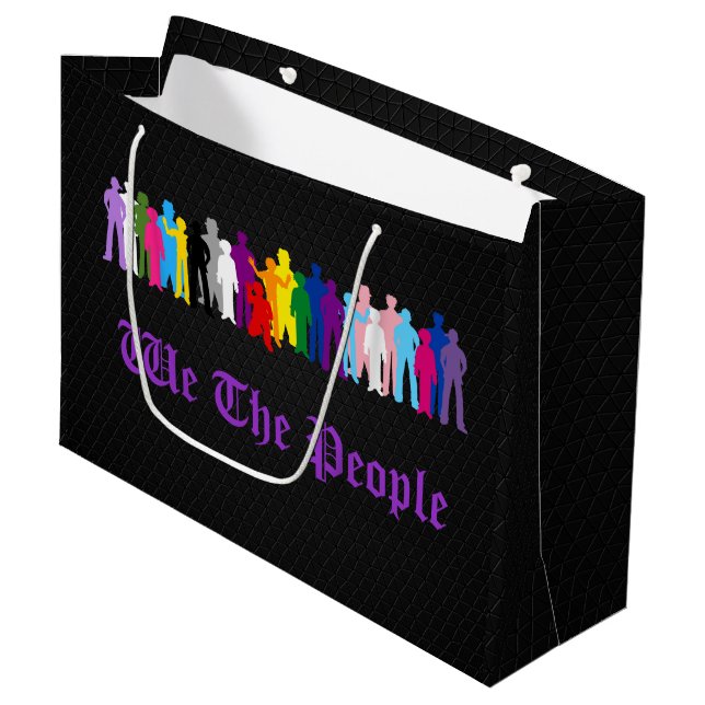 Bolsa De Regalo Grande Diseño LGBT We The People (Angulo Anverso)