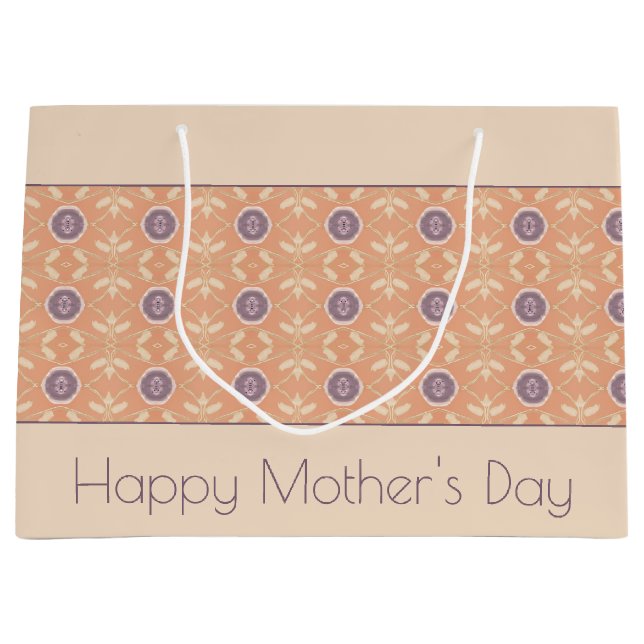 Bolsa De Regalo Grande Diseño Pastel con Peach (Anverso)