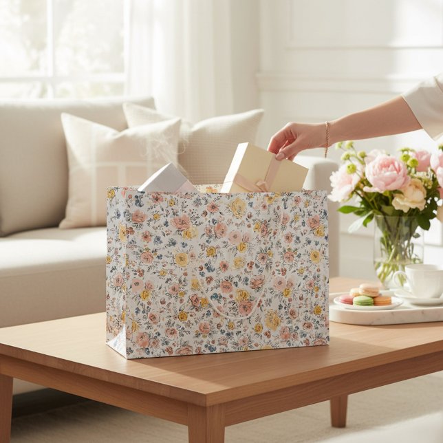 Bolsa De Regalo Grande Ditsy Floral Botanical Garden Gift Bag (Subido por el creador)