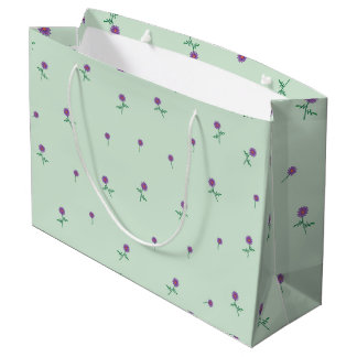 Bolsa De Regalo Grande Ditsy floral verde