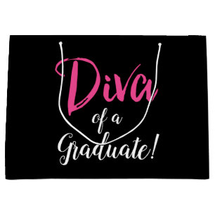 Bolsa De Regalo Grande "¡DIVA de un graduado!"