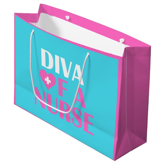 BOLSA DE REGALO GRANDE "DIVA DE UNA ENFERMERA" (Angulo Anverso)