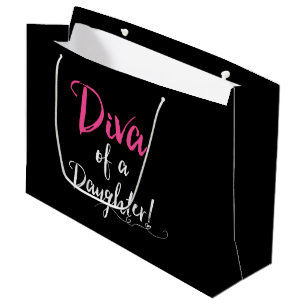 Bolsa De Regalo Grande "¡DIVA de una hija!"