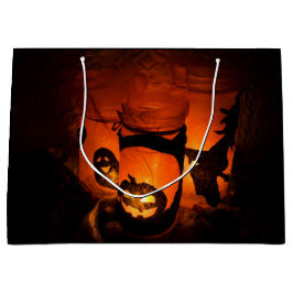 Bolsa De Regalo Grande Diversión de Halloween con calabazas, fantasma y b