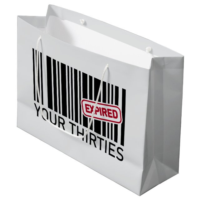 Bolsa De Regalo Grande Divertida fiesta de cumpleaños 40 (Angulo Anverso)