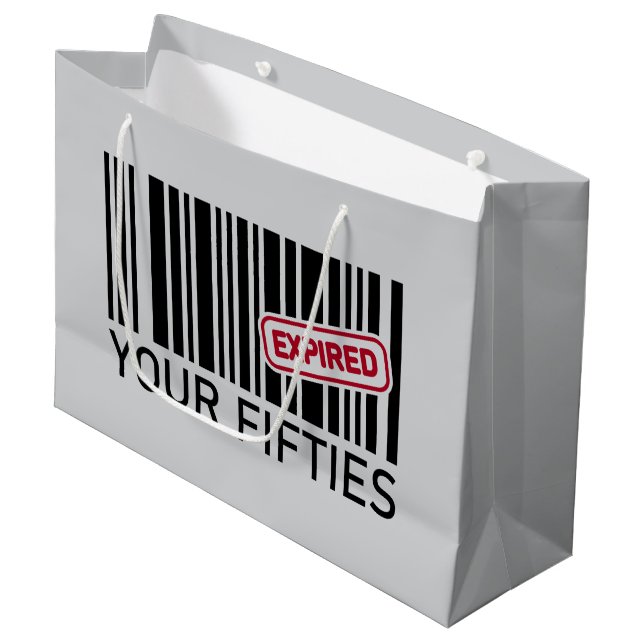 Bolsa De Regalo Grande Divertida fiesta de cumpleaños 60 (Angulo Anverso)