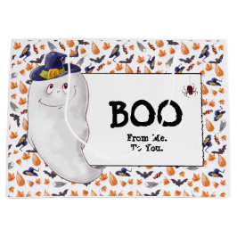 Bolsa De Regalo Grande Diviértete Fantasma Boo Halloween