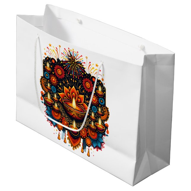 Bolsa De Regalo Grande Diwali (Angulo Anverso)