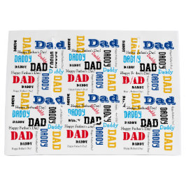 Bolsa De Regalo Grande DIY El Día del Padre Regalo Bolsa Colorido Texto G