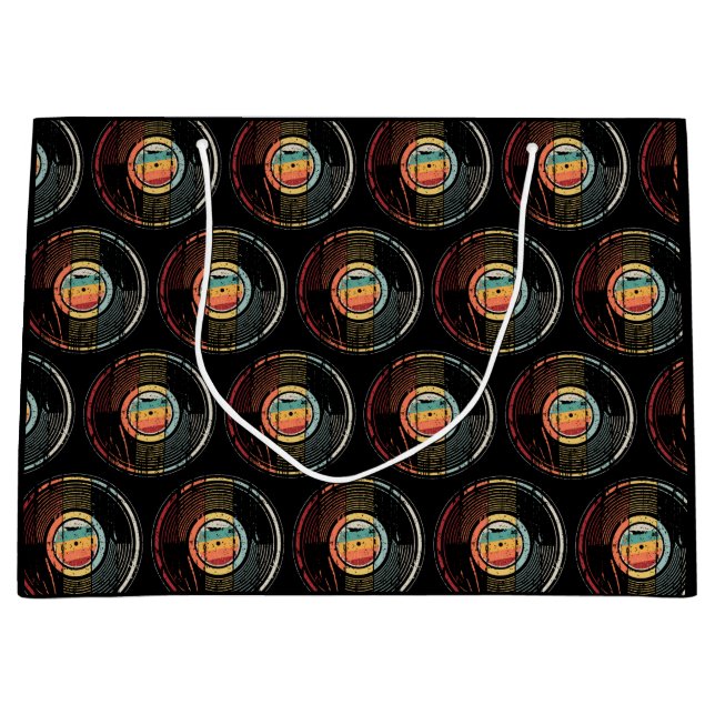 Bolsa De Regalo Grande DJ Turntable record para oyentes de vinilo (Anverso)