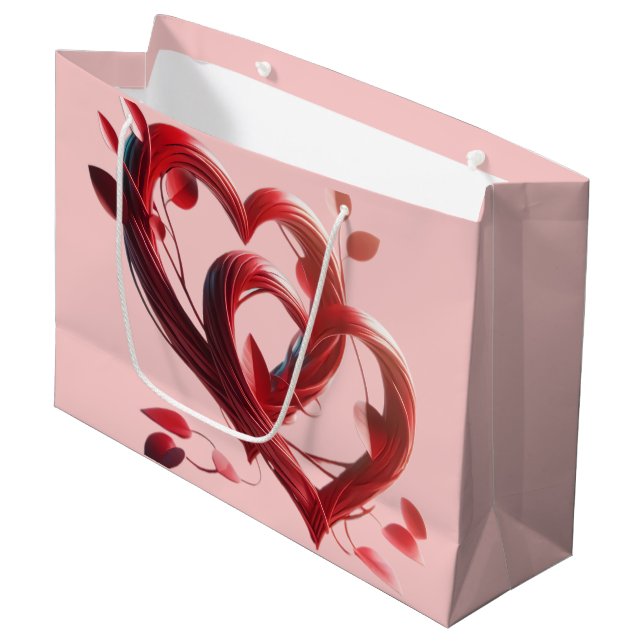 Bolsa De Regalo Grande Dos corazones (Angulo Anverso)