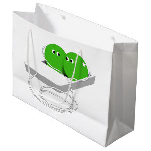 Bolsa De Regalo Grande Dos Guisantes En Un Pod