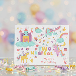 Bolsa De Regalo Grande Dos mágicos colores arcoiris pastel unicornio segu