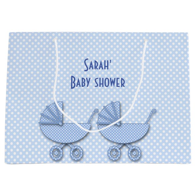 Bolsa De Regalo Grande dos puntos de polka (Anverso)