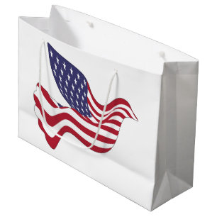 BOLSA DE REGALO GRANDE DOVE DE PAZ ESTADOUNIDENSE
