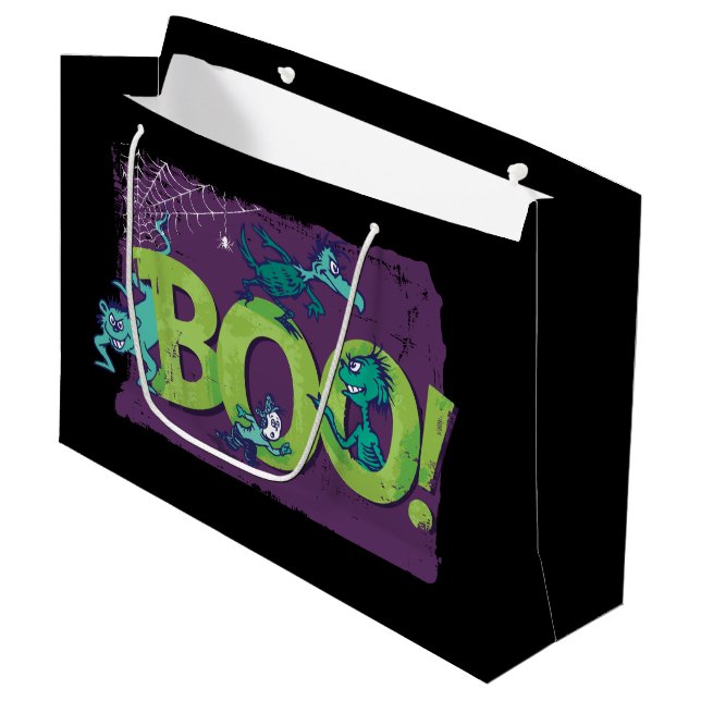 Bolsa De Regalo Grande Dr. Seuss | ¡BOO! Gráfico de Halloween (Angulo Anverso)