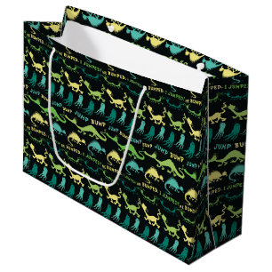 Bolsa De Regalo Grande Dr. Seuss Patrón de Halloween "Bump Jump"
