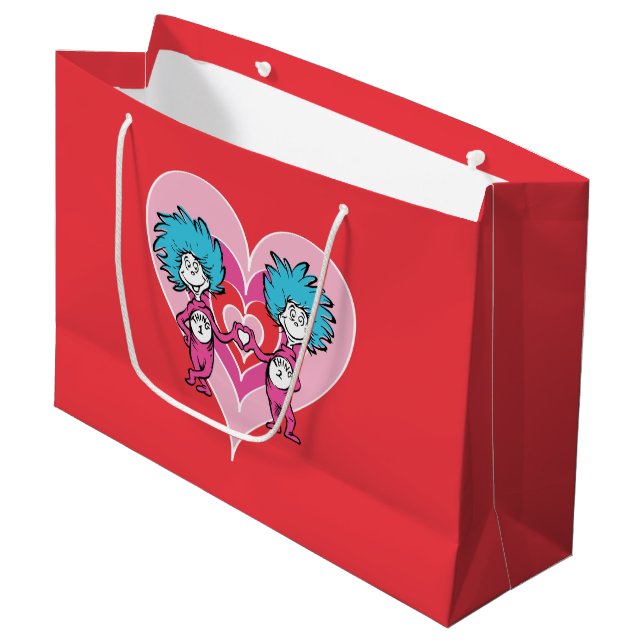 Bolsa De Regalo Grande Dr. Seuss Valentine | Cosa Una Cosa Dos (Angulo Anverso)