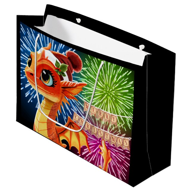 Bolsa De Regalo Grande Dragón de cuentas (Angulo Anverso)