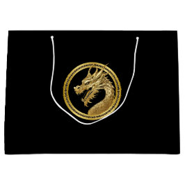Bolsa De Regalo Grande Dragón de oro