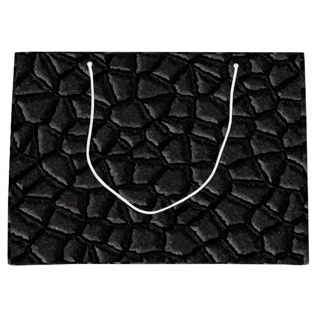 Bolsa De Regalo Grande Dragón negro divide el día del padre (Anverso)