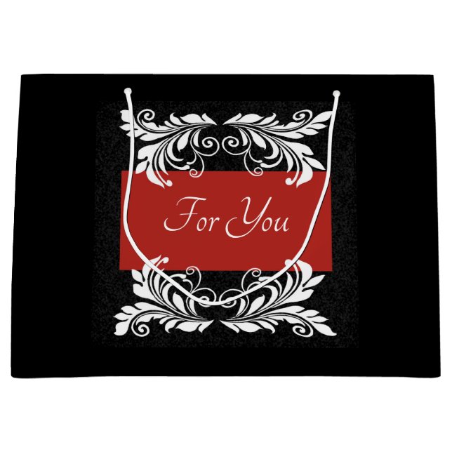 Bolsa De Regalo Grande Dramático personalizado (Anverso)