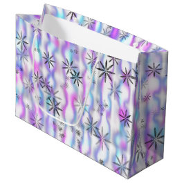 Bolsa De Regalo Grande Dreamy Starburst Waves Pattern