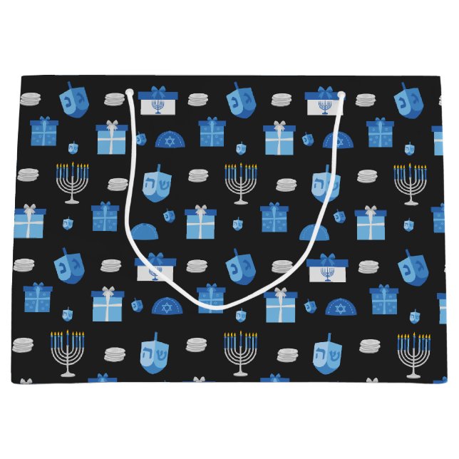 Bolsa De Regalo Grande Dreidel Cutout Goodies (Anverso)