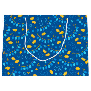 Bolsa De Regalo Grande Dreidels de Janucá