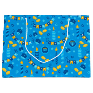 Bolsa De Regalo Grande Dreidels de Janucá