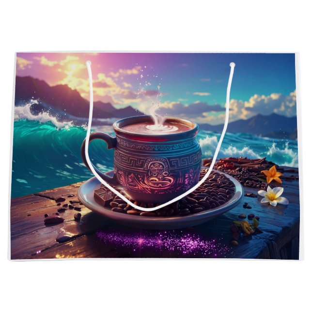 BOLSA DE REGALO GRANDE DRINK OF THE GODS - COCOA (Anverso)