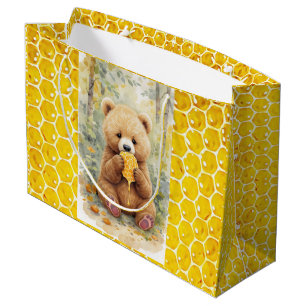 Bolsa De Regalo Grande Ducha de bebé de Oso y Miel