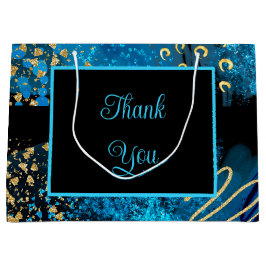 Bolsa De Regalo Grande Dulce de tinta azul de alcohol 16