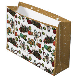 Bolsa De Regalo Grande Dulces Navideños