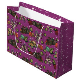 Bolsa De Regalo Grande Dulces Navideños - Ciruela Azucarada (Color)