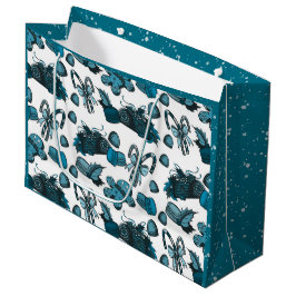Bolsa De Regalo Grande Dulces Navideños - Hielo (Sólido)