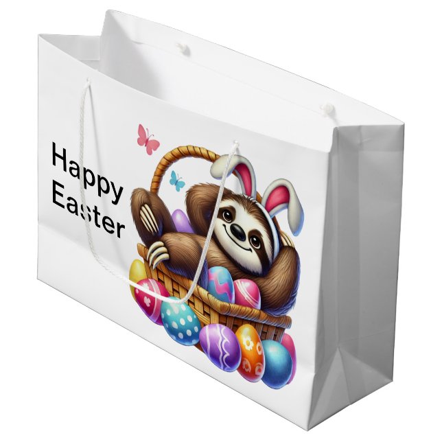 Bolsa De Regalo Grande Easter Egg Sloth (Angulo Anverso)